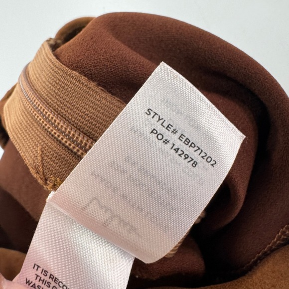 Lulus Pants Womens Medium Brown‎ Dear Friends Vegan Suede High Waisted Zip Ankle - Picture 6 of 9